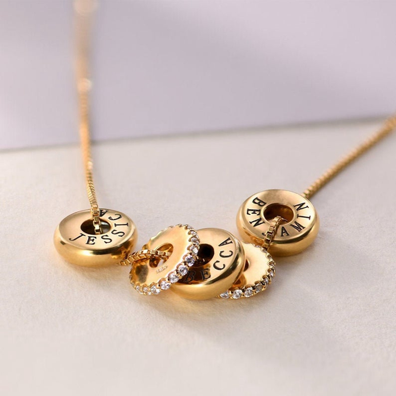 Women Fashion Name Ideas - Collier de perles de nom de