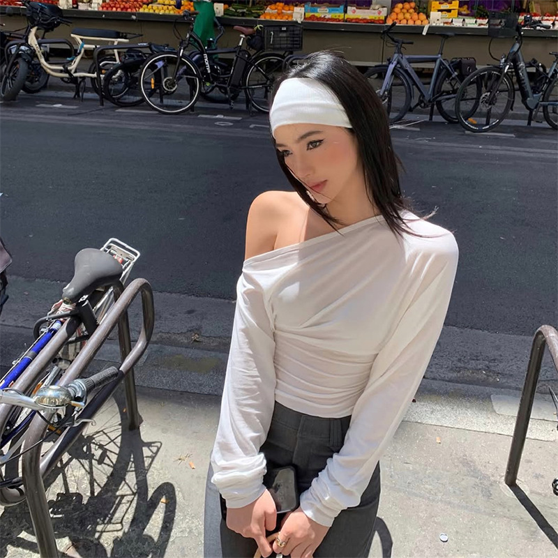 Off Shoulder Top - 2026 Haut asymétrique à une épaule