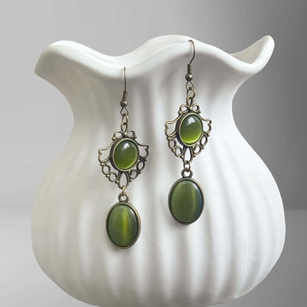 Women'S Fashion Victorian Era - Boucles d'oreilles pendantes en dentelle ajourée
