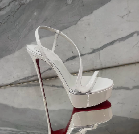 Women'S Fashion Spring Summer 2026 - Sandales à plateforme en cuir métallisé,