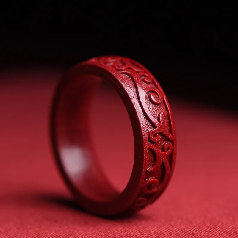 Women Fashion Jewellery - Bague Cinabre Authentique Naturelle, Bijoux d'Éternité,