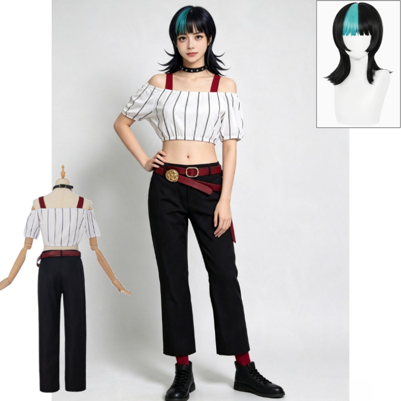 Off Shoulder Top - Costume de cosplay Kirara Jujutsu Kaisen,