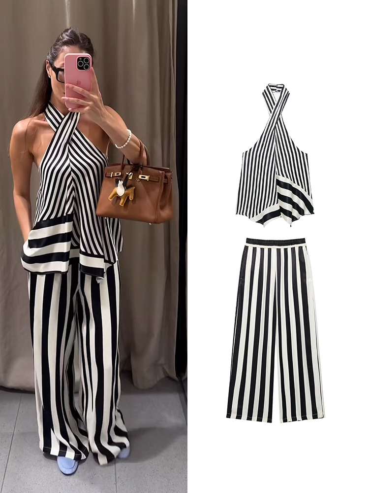 Wide Leg Palazzo Pants - TFMLN 2026 Ensemble pantalon et haut