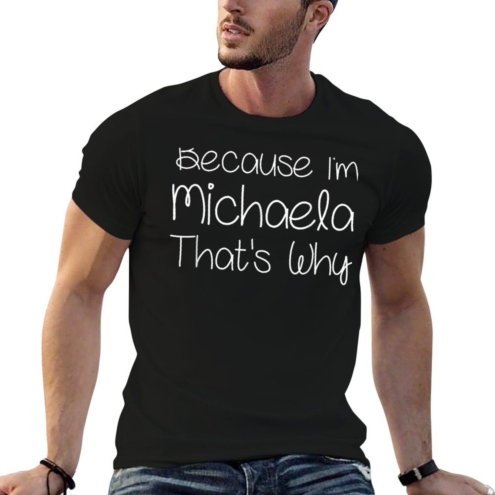 Women Fashion Name Ideas - MICHAELA T-shirt drôle personnalisé pour femme,
