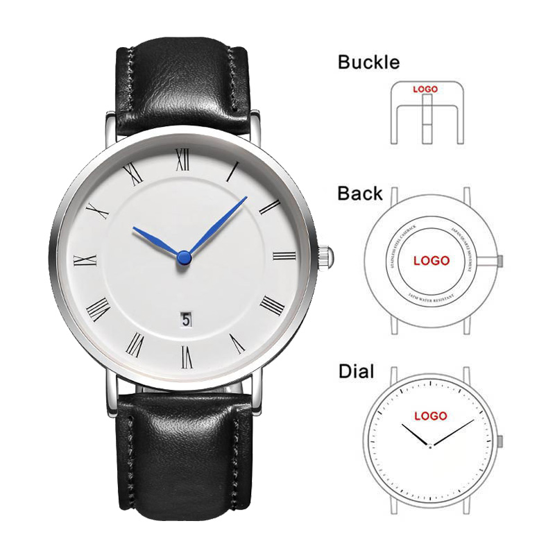 Fashion Women Watches - B-8210A simple hommes montres avec date