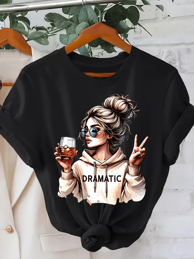 Women'S Fashion Trends Summer 2025 - DRAMATIC 1pc T-shirt à manches courtes