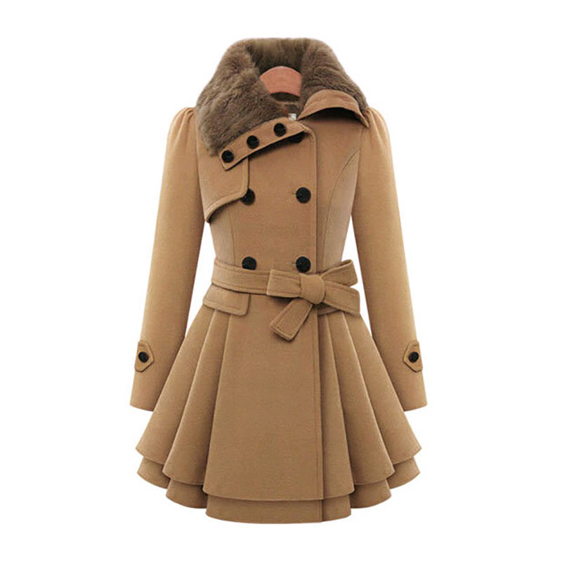 Sherpa Coat Women - Manteaux Sherpa longs en laine pour