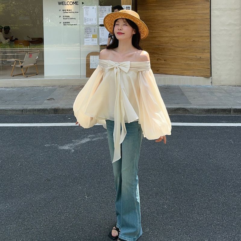 Chemisier asymétrique à épaule - Off Shoulder Top avis et prix