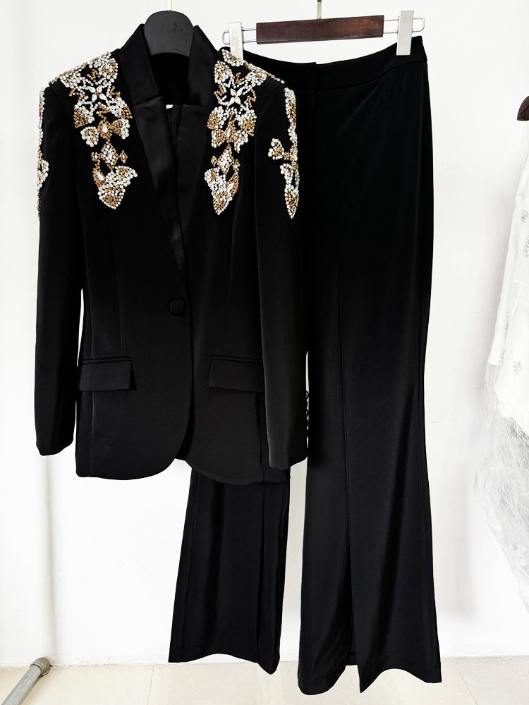 Ensemble 2 pièces de costume d - Wide Leg Palazzo Pants avis et prix