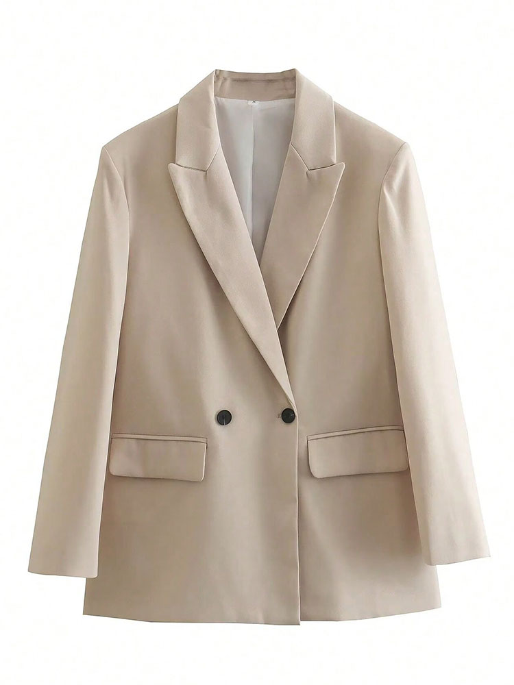 Blazer beige oversize pour fem - Blazer Women Oversized avis et prix