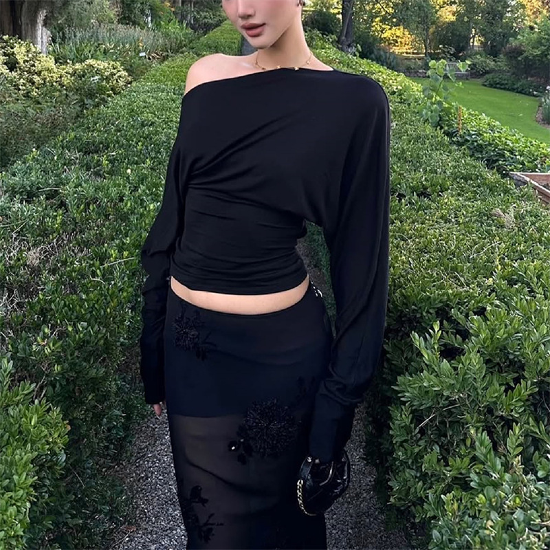 2026 Haut asymétrique à une ép - Off Shoulder Top avis et prix