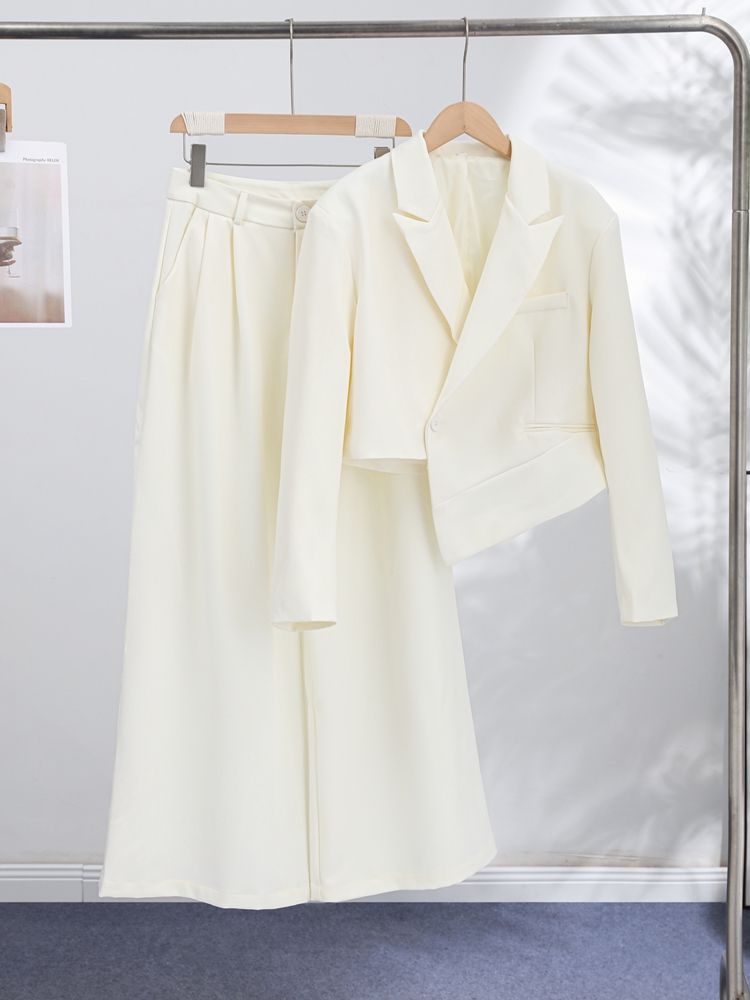 Ensemble tailleur-pantalon uni - Wide Leg Palazzo Pants avis et prix