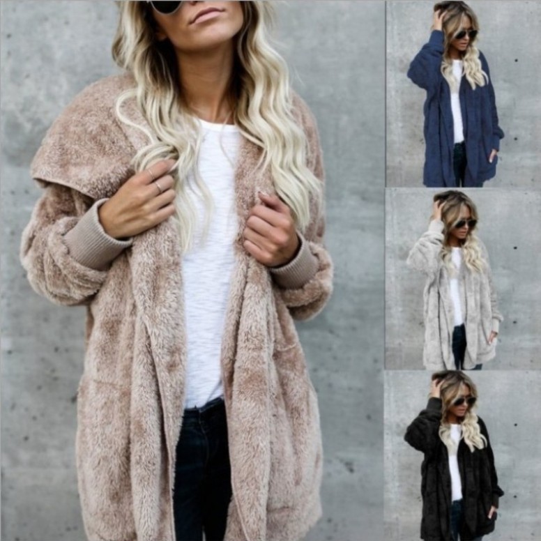 Manteau chaud en fausse fourru - Sherpa Coat Women avis et prix