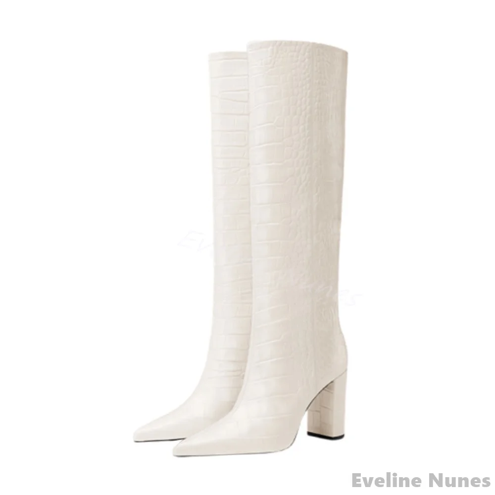 Bottes au genou en cuir à moti - Women'S Fashion Knee High Boots avis et prix