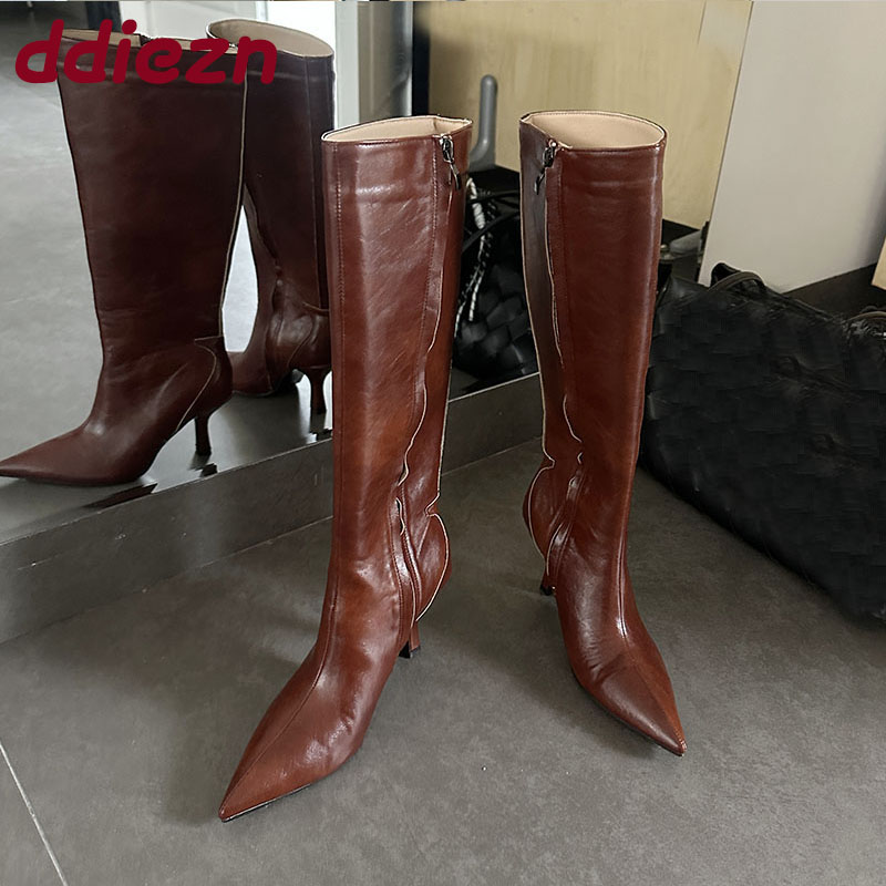 Mode bout pointu dames genou b - Women'S Fashion Knee High Boots avis et prix
