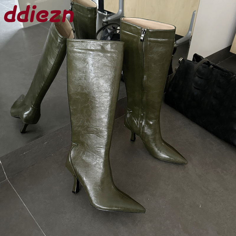 Mode bout pointu dames genou b - Women'S Fashion Knee High Boots avis et prix