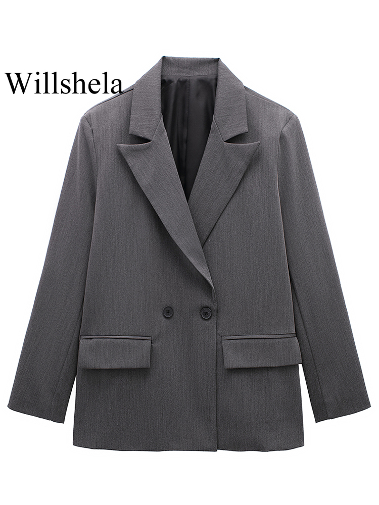 Willshela femmes mode avec poc - Blazer Women Oversized avis et prix