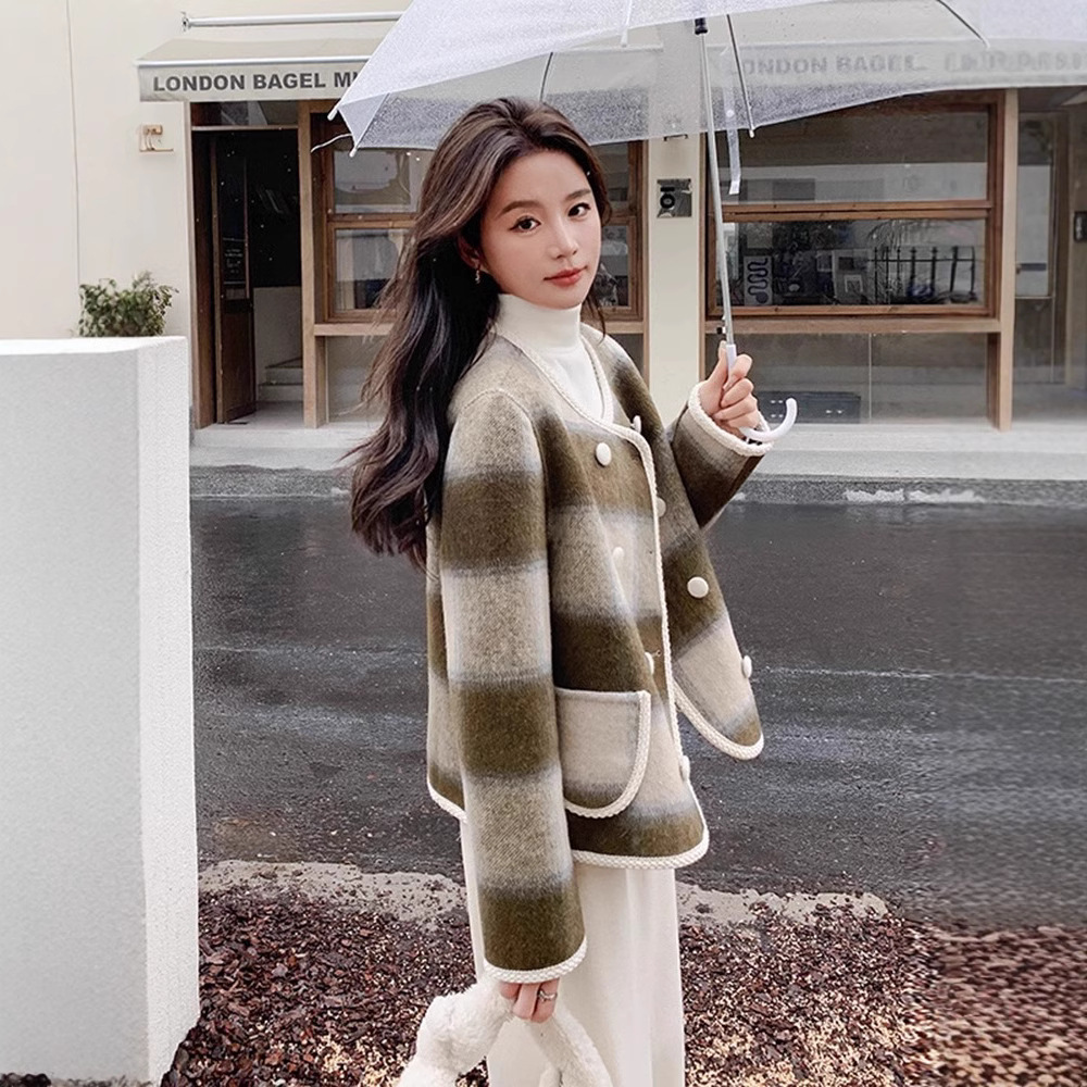 Veste en tweed bleue pour femm - Sherpa Coat Women avis et prix