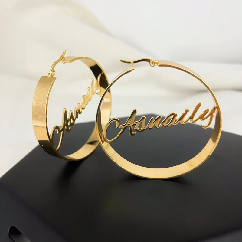 Boucles d'oreilles personnalis - Women Fashion Name Ideas avis et prix