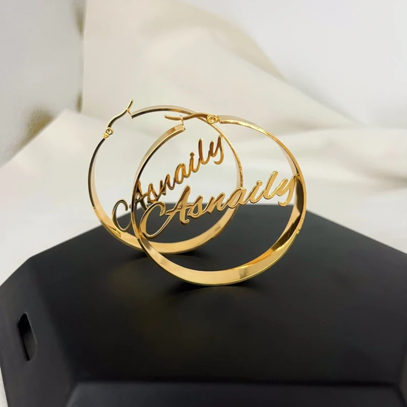 Boucles d'oreilles personnalis - Women Fashion Name Ideas avis et prix