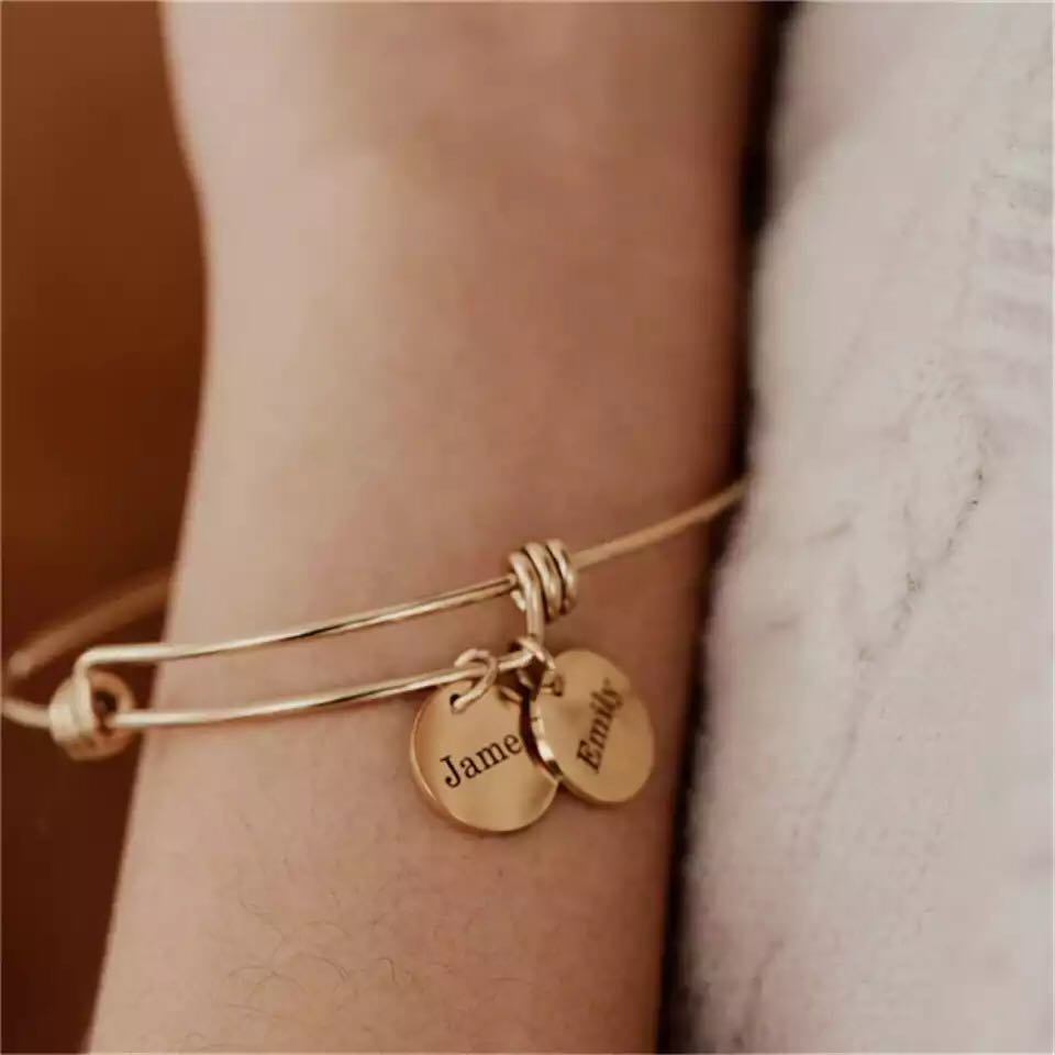 Bracelet jonc personnalisé ave - Women Fashion Name Ideas avis et prix