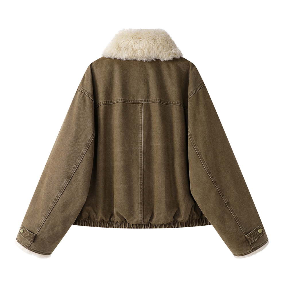 Veste en jean doublée de fourr - Sherpa Coat Women avis et prix