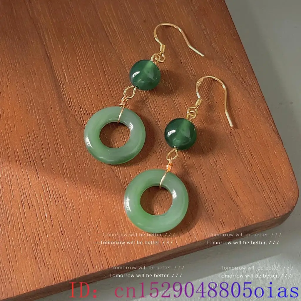 Boucles d'oreilles en Jade vér - Women Fashion Jewellery avis et prix
