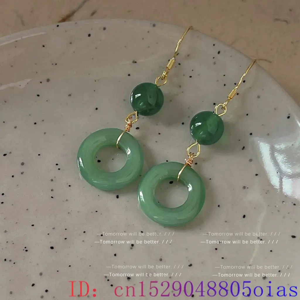 Boucles d'oreilles en Jade vér - Women Fashion Jewellery avis et prix