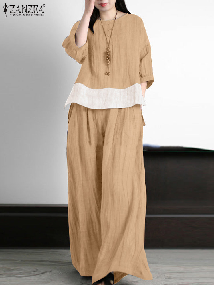 ZANZEA été Vintage corresponda - Wide Leg Palazzo Pants avis et prix