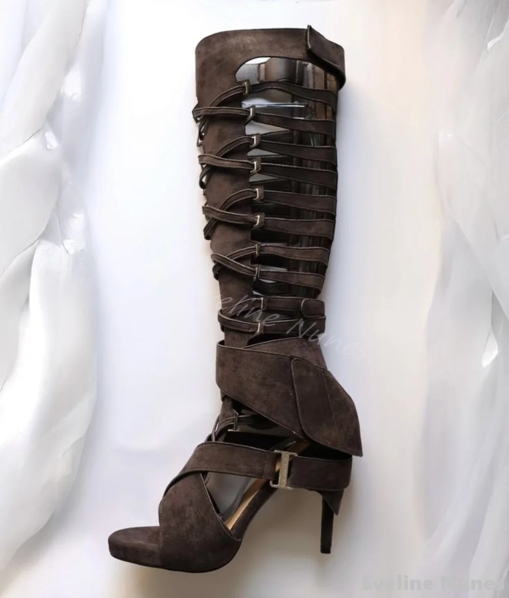 Sandales bottes hautes en flan - Women'S Fashion Knee High Boots avis et prix