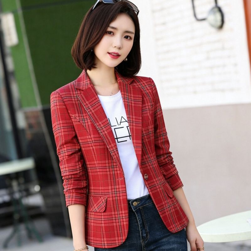 Blazer à carreaux élégant pour - Blazer Women Oversized avis et prix