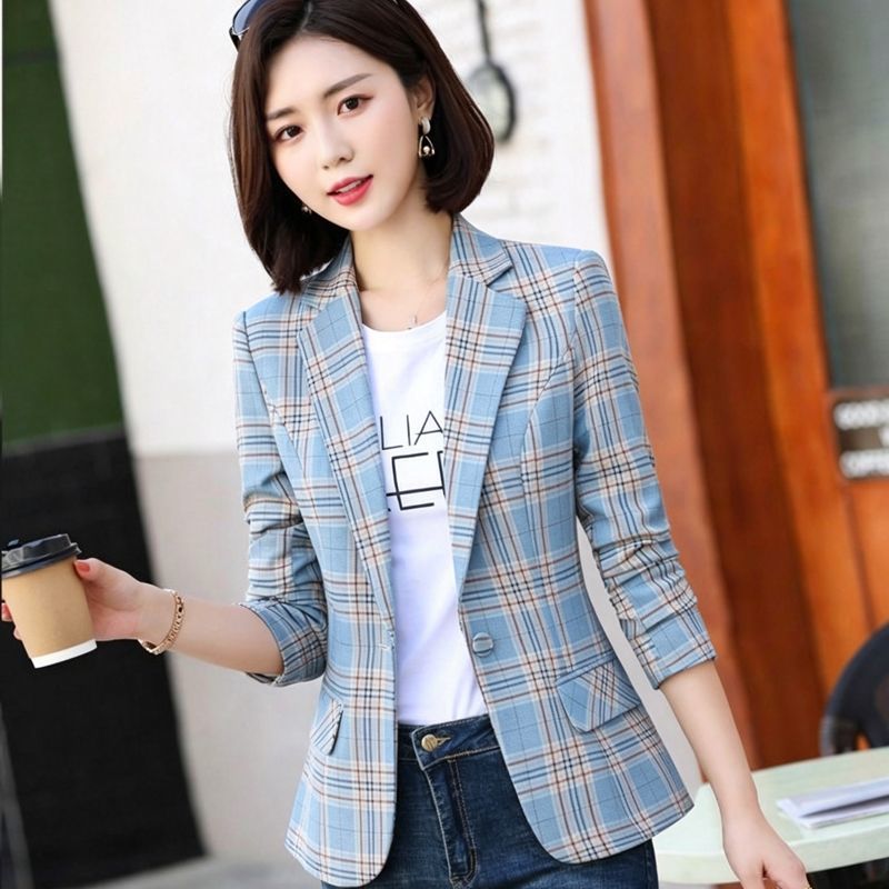 Blazer à carreaux élégant pour - Blazer Women Oversized avis et prix