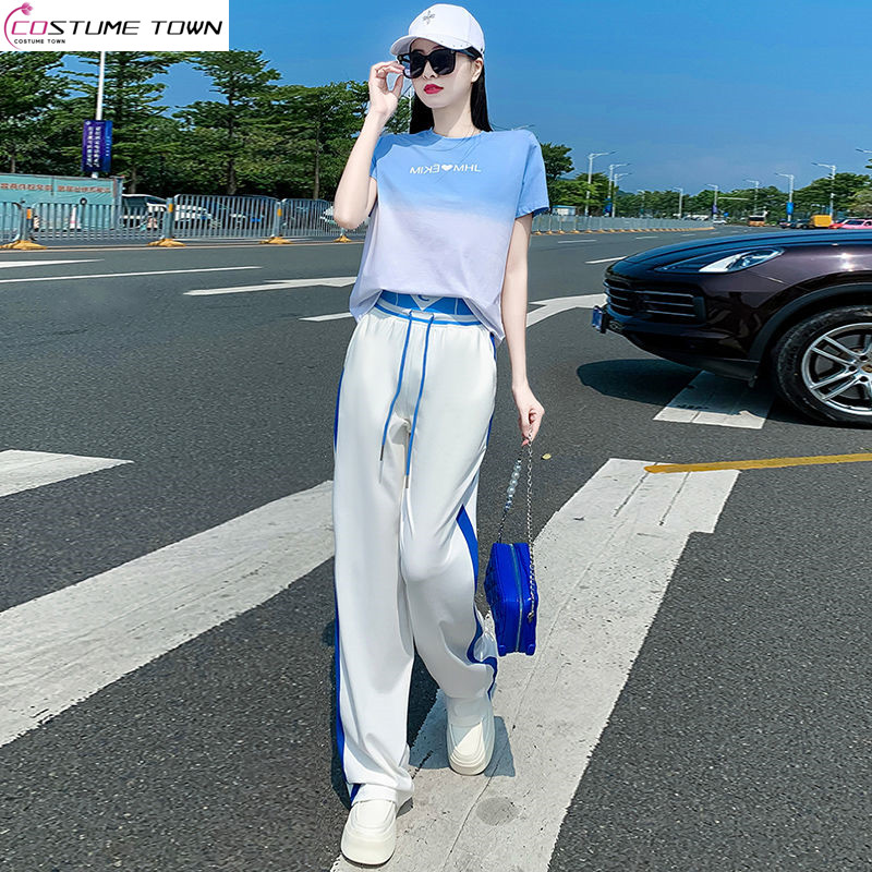 T-shirt à manches courtes et p - Wide Leg Palazzo Pants avis et prix