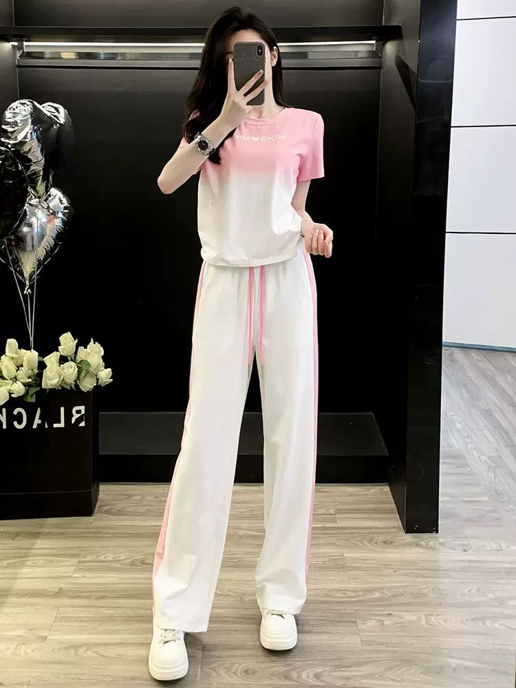 T-shirt à manches courtes et p - Wide Leg Palazzo Pants avis et prix