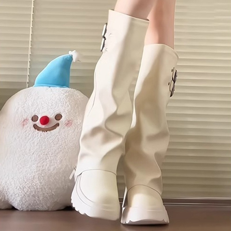 Style Punk épissage fond épais - Women'S Fashion Knee High Boots avis et prix