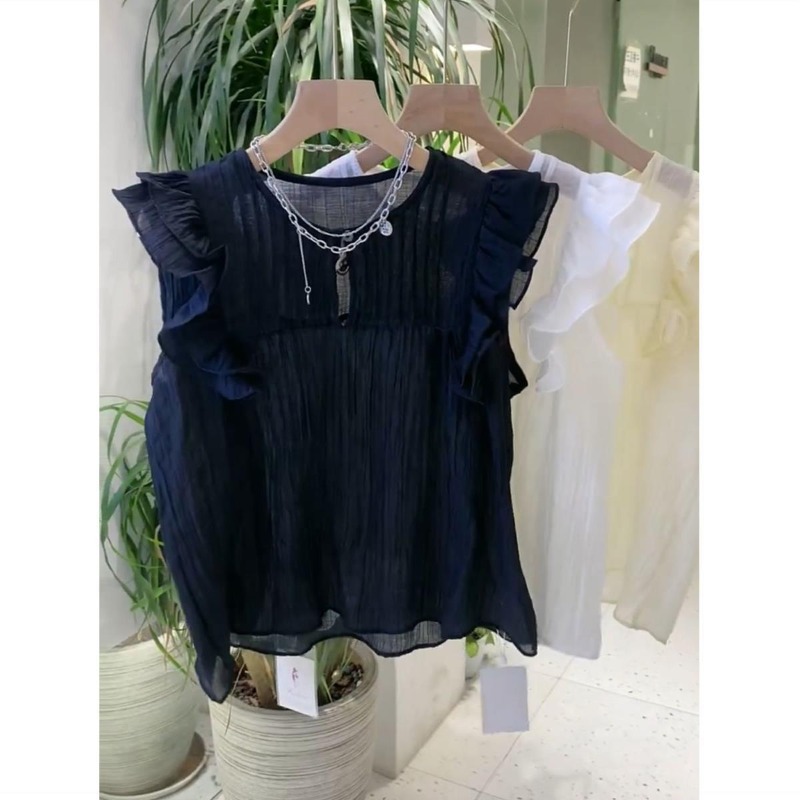 Chemisiers à manches volantes  - Women Fashion Japan avis et prix