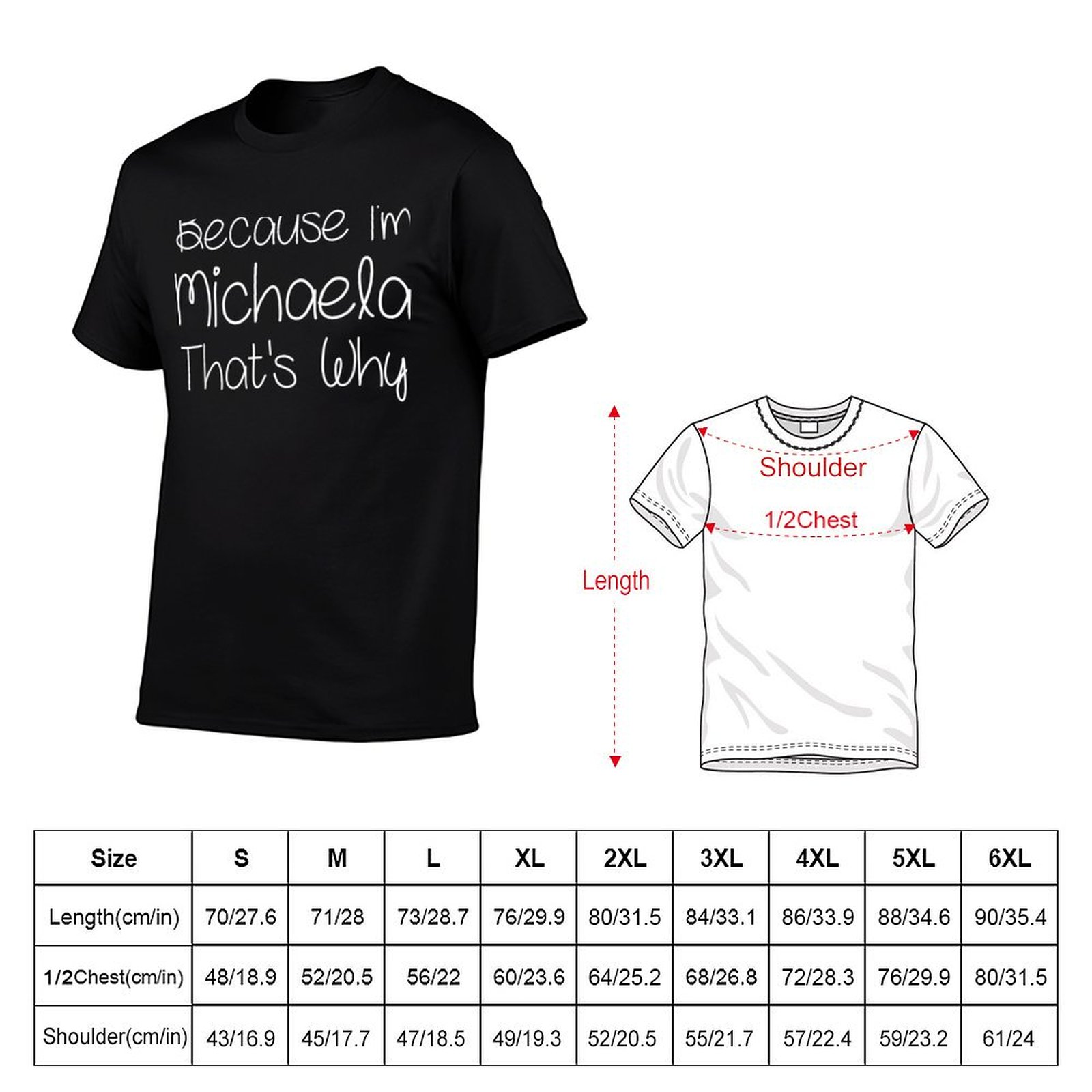 MICHAELA T-shirt drôle personn - Women Fashion Name Ideas avis et prix