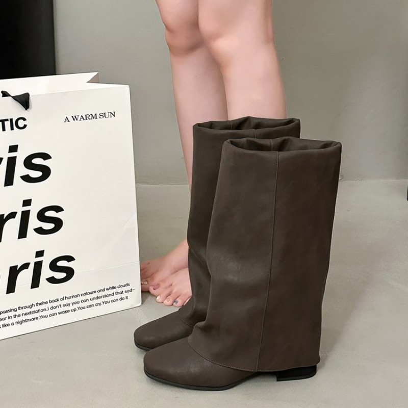 Nouvelles bottes vintage à bou - Women'S Fashion Knee High Boots avis et prix