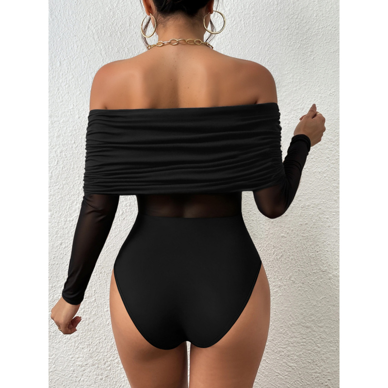 T-shirt ajusté à manches longu - Off Shoulder Top avis et prix