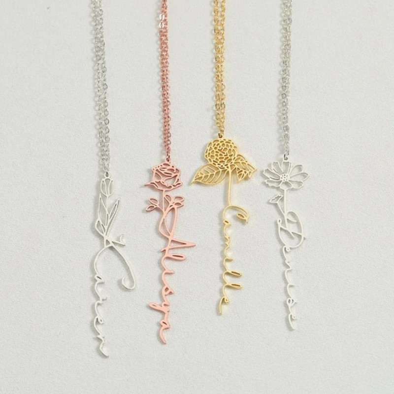 Collier en acier inoxydable av - Women Fashion Name Ideas avis et prix