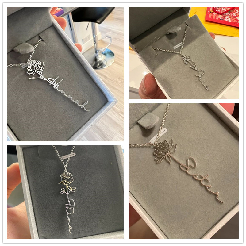 Collier en acier inoxydable av - Women Fashion Name Ideas avis et prix