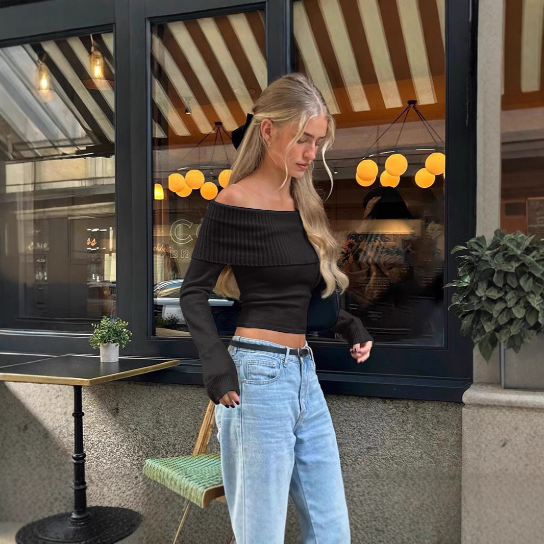 Haut court à épaules dénudées  - Off Shoulder Top avis et prix