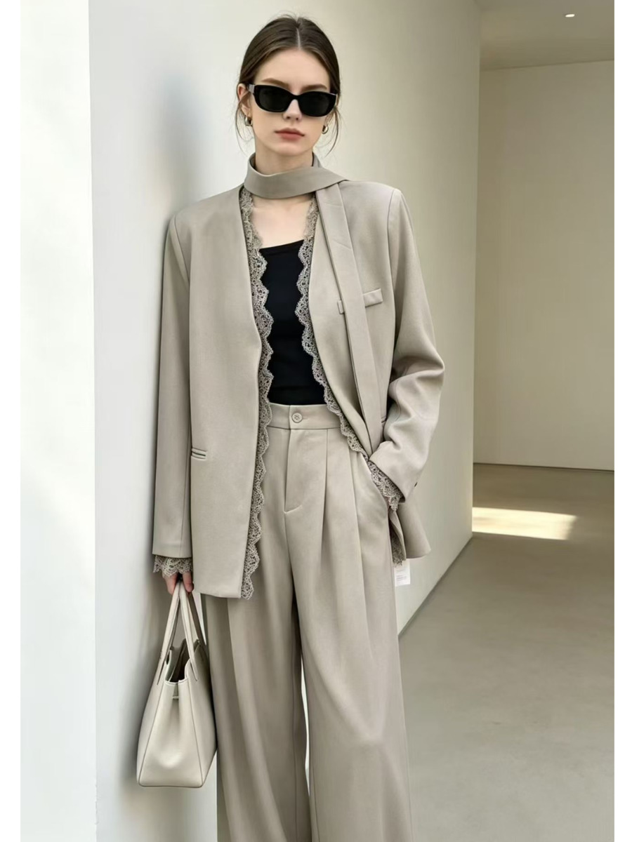 Ensemble tailleur pantalon lar - Blazer Women Oversized avis et prix
