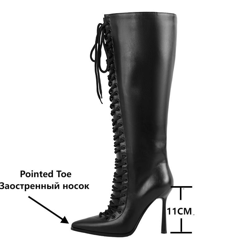 Onlymaker bout pointu à lacets - Women'S Fashion Knee High Boots avis et prix