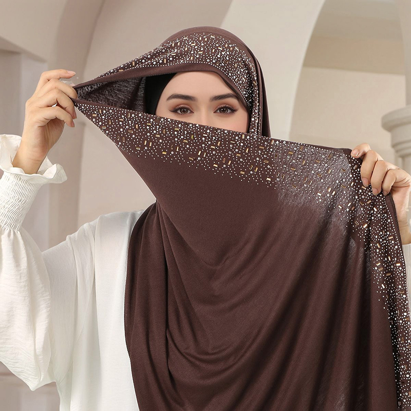 Hijab en jersey de coton scint - Women'S Fashion Jersey avis et prix