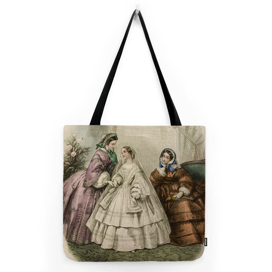 Sac fourre-tout en coton et li - Women'S Fashion Victorian Era avis et prix