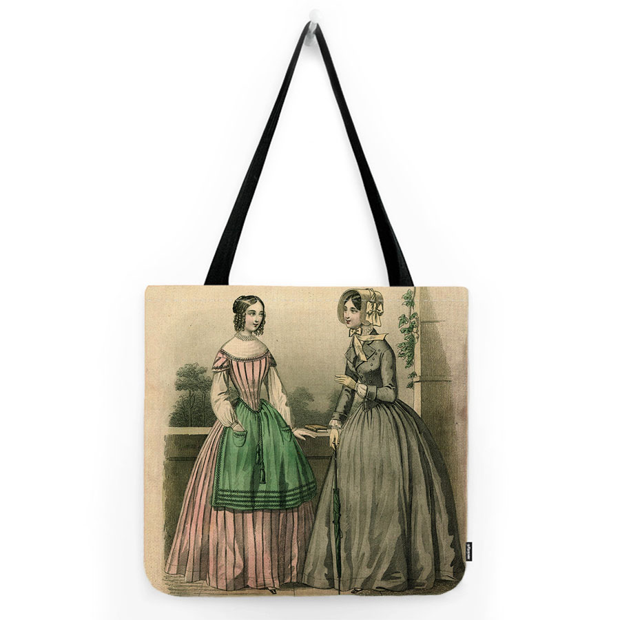 Sac fourre-tout en coton et li - Women'S Fashion Victorian Era avis et prix