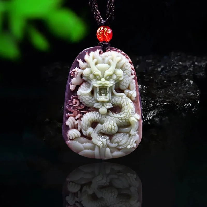 Robe violette Jade Dragon pend - Women Fashion Jewellery avis et prix