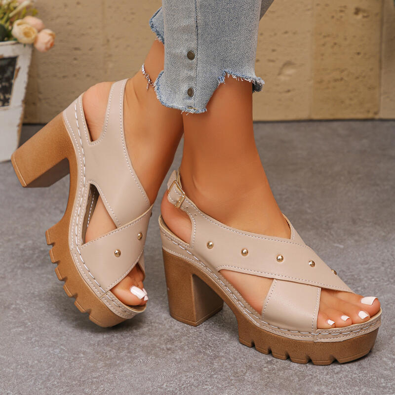 Vintage Super haut talon sangl - Women'S Fashion Spring Summer 2026 avis et prix