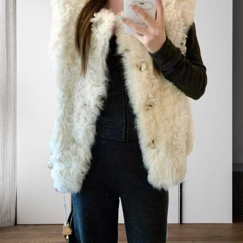Gilet en fausse fourrure sherp - Sherpa Coat Women avis et prix